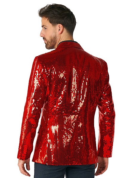 Red sparkly hot sale suit jacket